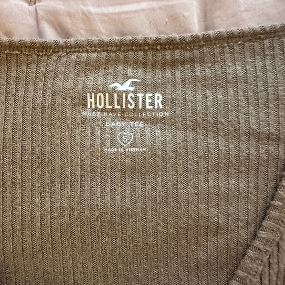 Tan Brown Button Up Cropped Sweater - Picture 3 of 3